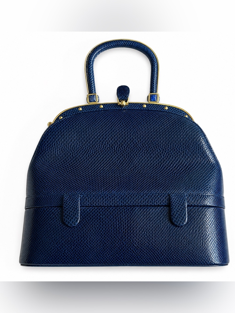 Judith Leiber Blue Lizard 007 Bag